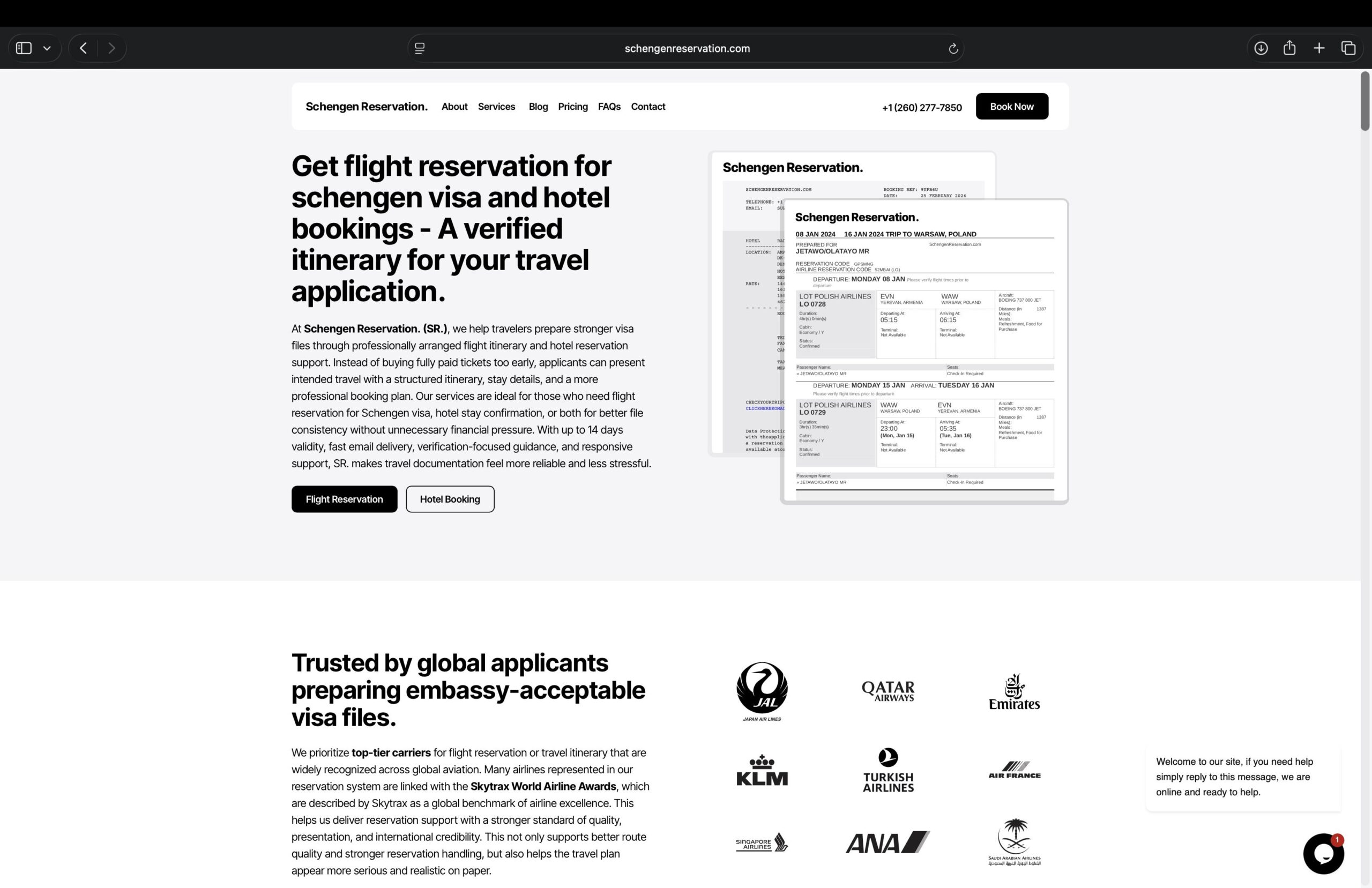 get-dummy-ticket-for-visa-application-using-Schengen-Reservation