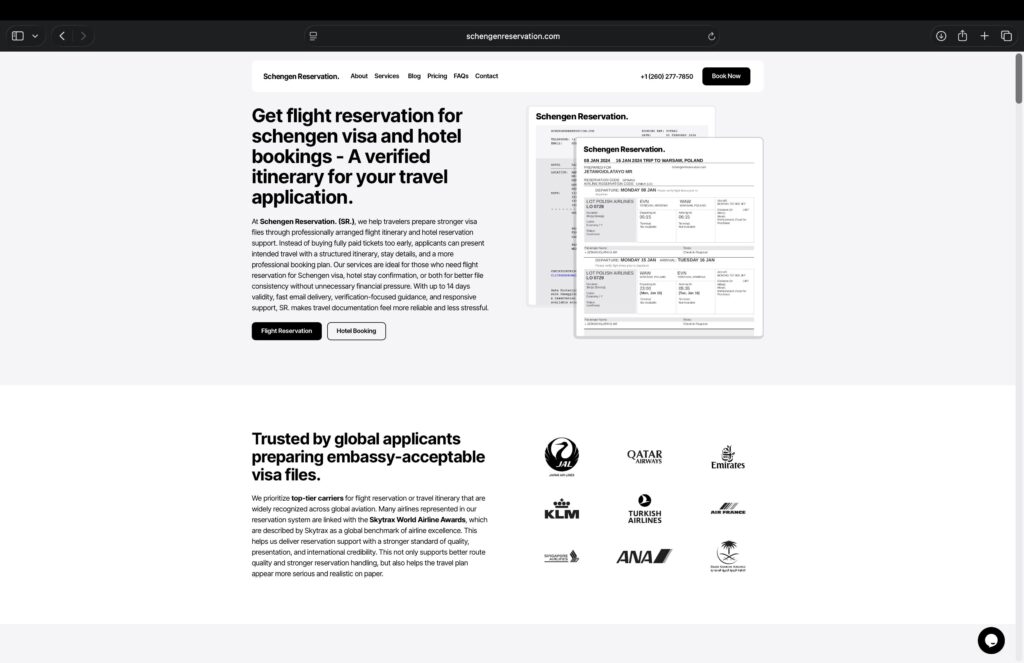 get-flight-itinerary-for-italian-schengen-visa-application-using-SR