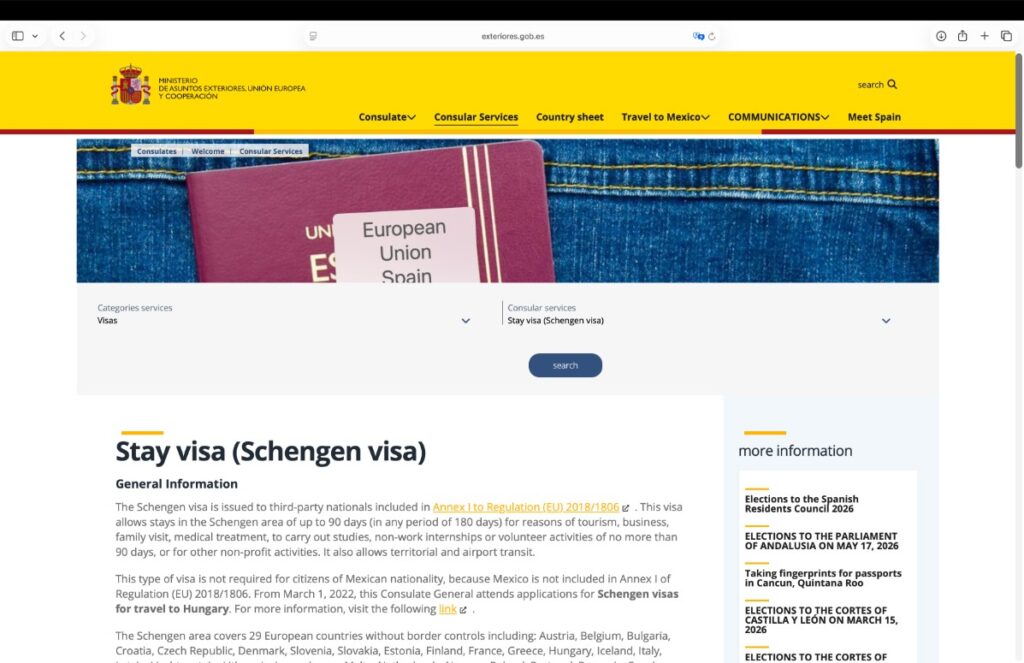 direct-approach-for-apply-spanish-visa-from-mexico