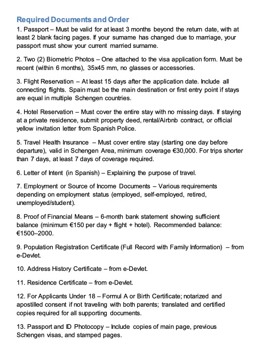 spanish-schengen-visa-required-documents-from-turkey