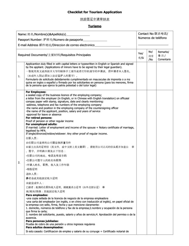 spanish-visa-checklist-of-required-documents-from-china